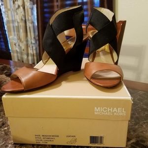 Meadow wedge leather sandals